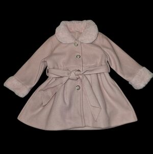 Chic 12 Mo Old Winter Coat with Faux Fur